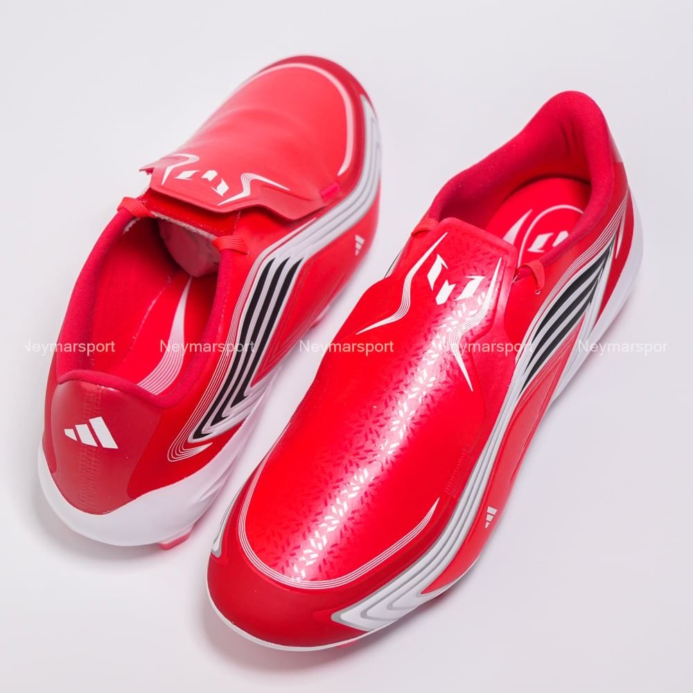 Giày đá bóng cỏ tự nhiên adidas F50 Messi League FG - White/Red/Black IH1901