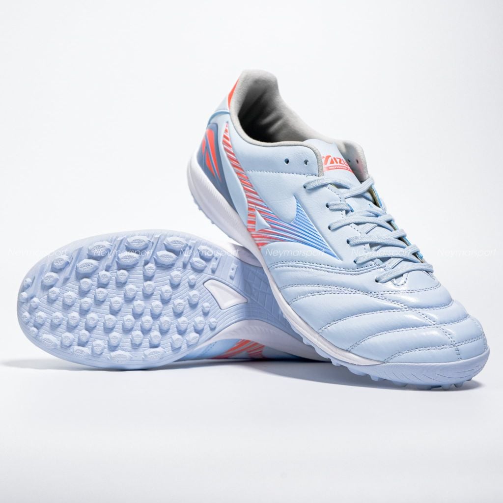 Giày đá bóng cỏ nhân tạo Mizuno Morelia Neo V Pro TF Serene Spark - Blue Finch/Cornflower Blue/Lava Orange P1GD268422