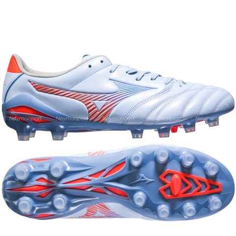 Giày đá bóng cỏ tự nhiên Mizuno Morelia Neo V Pro FG Serene Spark - Blue Finch/Cornflower Blue/Lava Orange P1GA268422