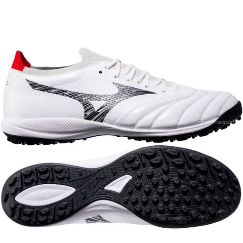 Giày đá bóng cỏ nhân tạo Mizuno Morelia Neo V Beta Pro TF - White/Black/Chinese Red P1GD269409