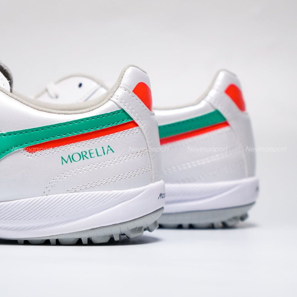 Giày đá bóng cỏ nhân tạo Mizuno Morelia Sala Pro AS TF Prism White - White/Arcadia/Lava Orange Q1GB261335
