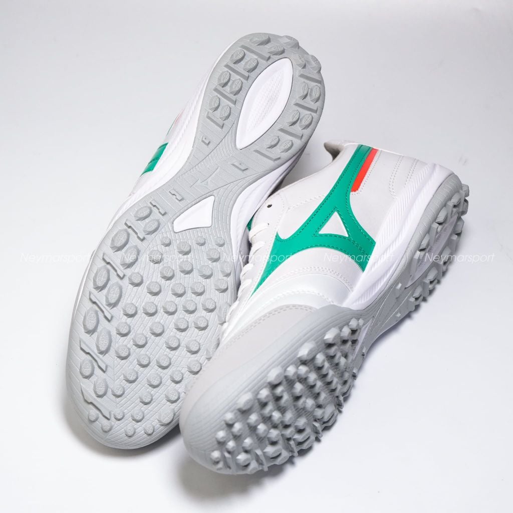 Giày đá bóng cỏ nhân tạo Mizuno Morelia Sala Pro AS TF Prism White - White/Arcadia/Lava Orange Q1GB261335