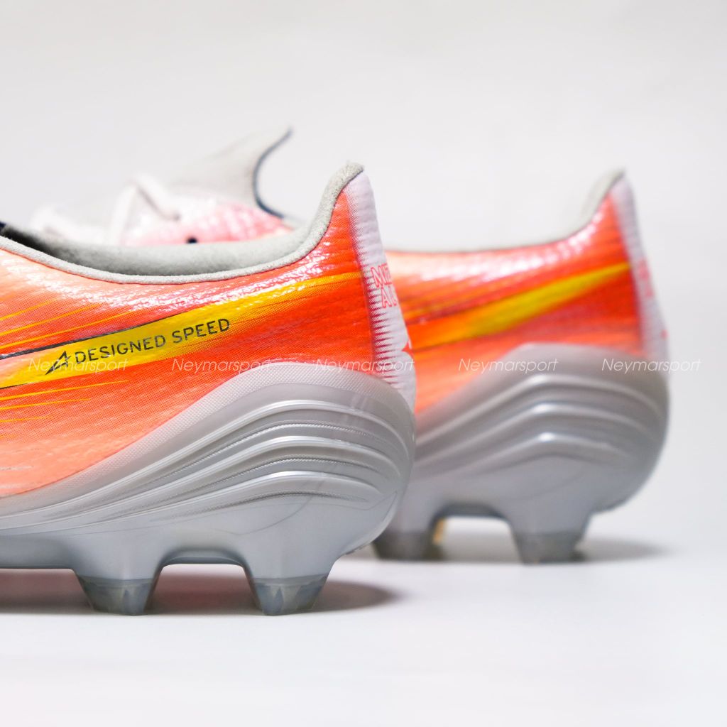 Giày đá bóng cỏ tự nhiên Mizuno Alpha III Made in Japan FG Prism White - White/Lava Orange/Evening Primrose P1GA266054