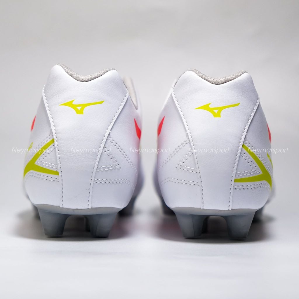 Giày đá bóng cỏ tự nhiên Mizuno Monarcida Neo III Select FG Prism White - White/Evening Primrose/Lava Orange P1GA262554