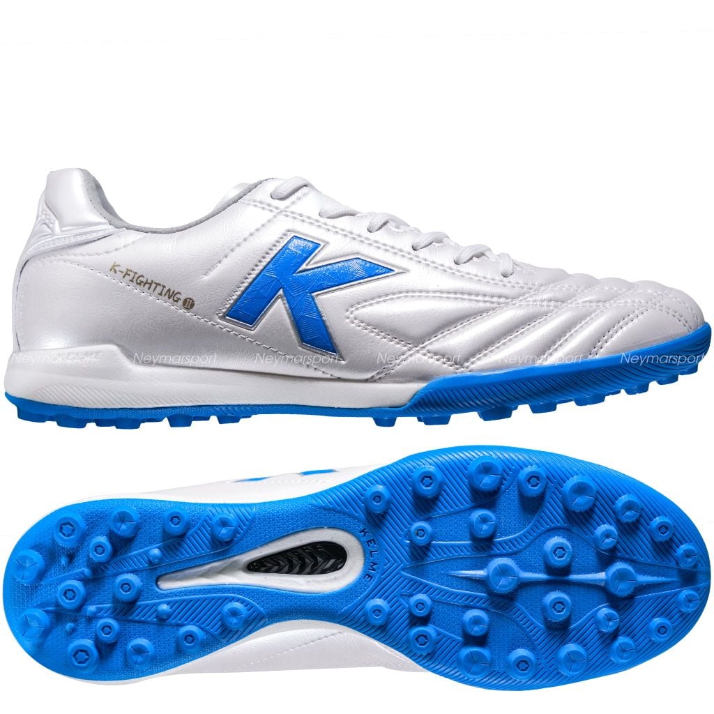 Giày đá bóng cỏ nhân tạo Kelme K-Fighting - White/Blue 8621ZX1474-162
