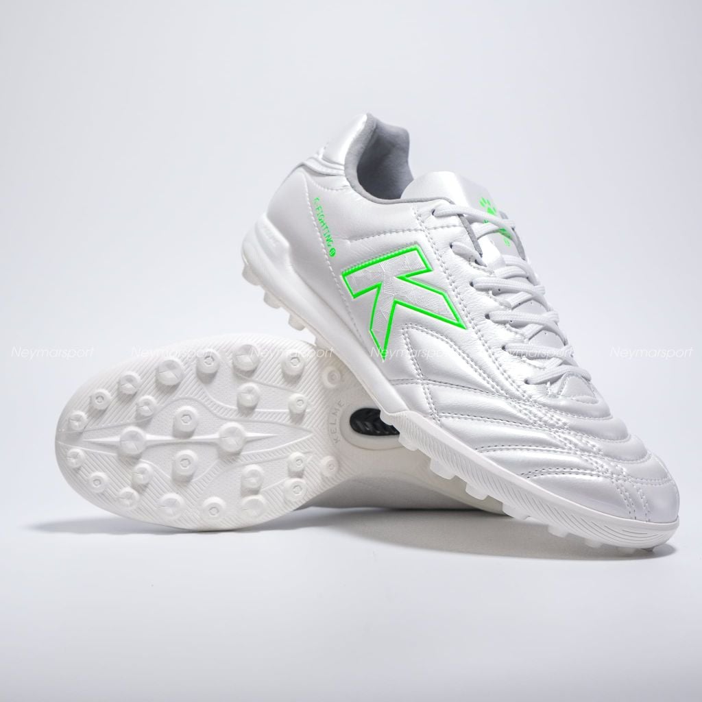 Giày đá bóng cỏ nhân tạo Kelme K-Fighting - White/Fresh Green 8621ZX1474-170