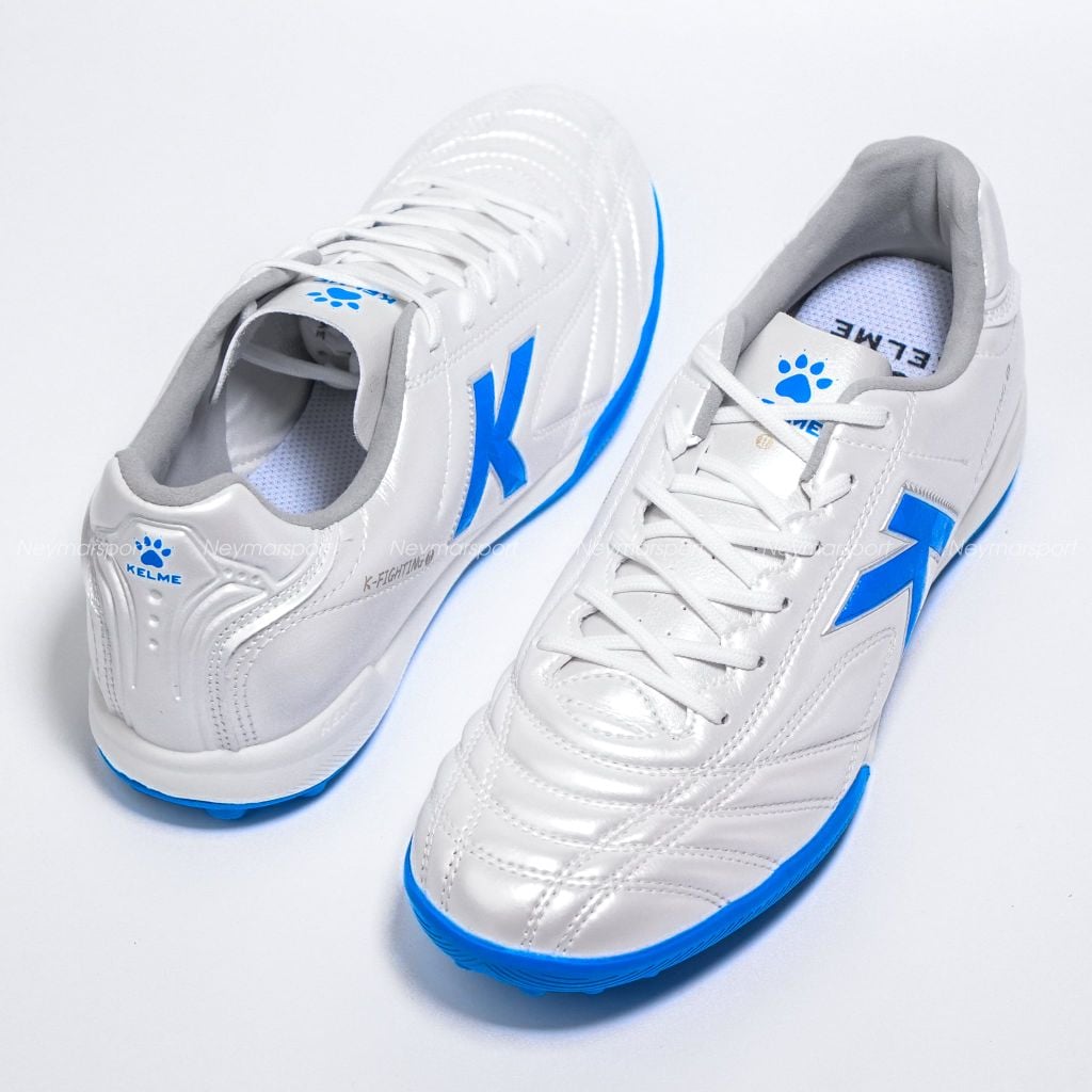 Giày đá bóng cỏ nhân tạo Kelme K-Fighting - White/Blue 8621ZX1474-162