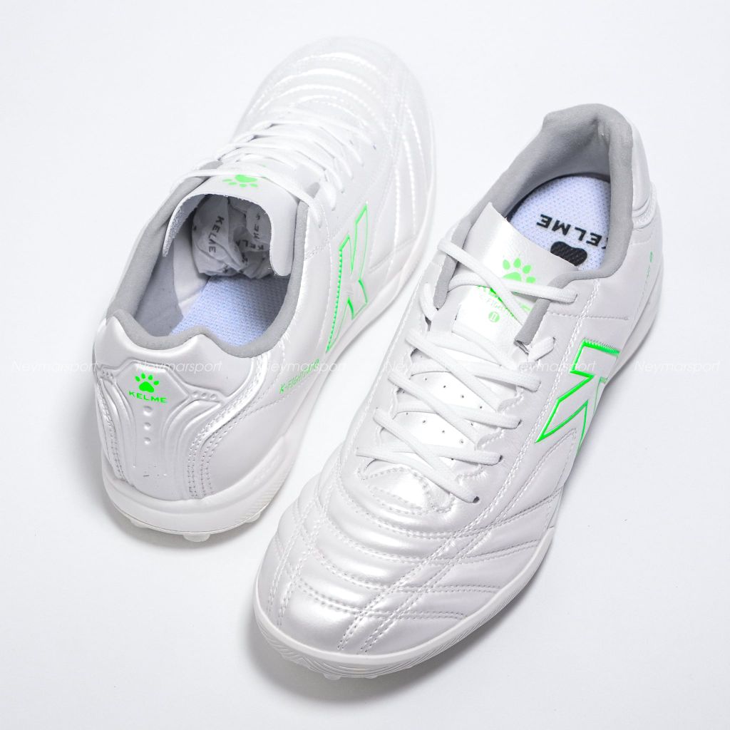 Giày đá bóng cỏ nhân tạo Kelme K-Fighting - White/Fresh Green 8621ZX1474-170