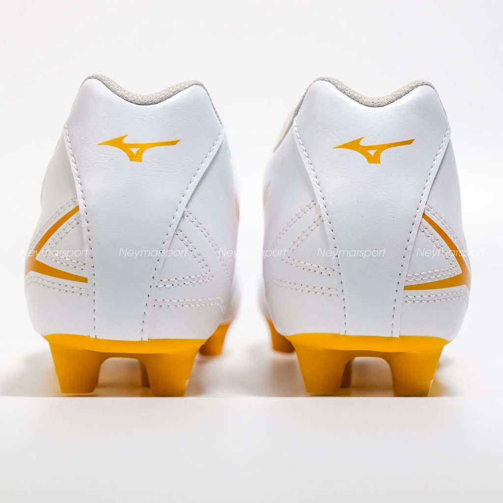 Giày đá bóng cỏ tự nhiên Mizuno Monarcida Neo III Select FG - White/Gold P1GA262550
