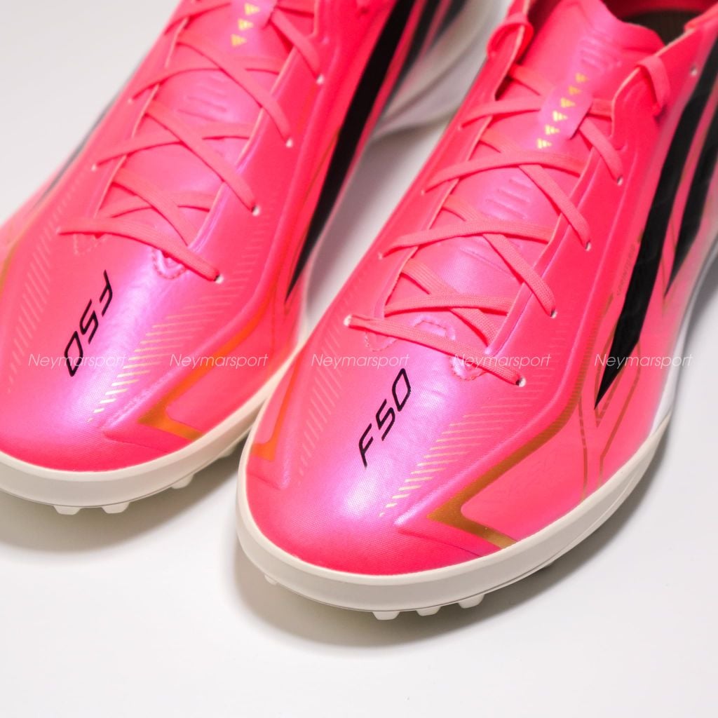 Giày đá bóng cỏ nhân tạo adidas F50 Hyperfast League TF Road to Glory - Solar Turbo/Core Black/Gold Metallic IH4582