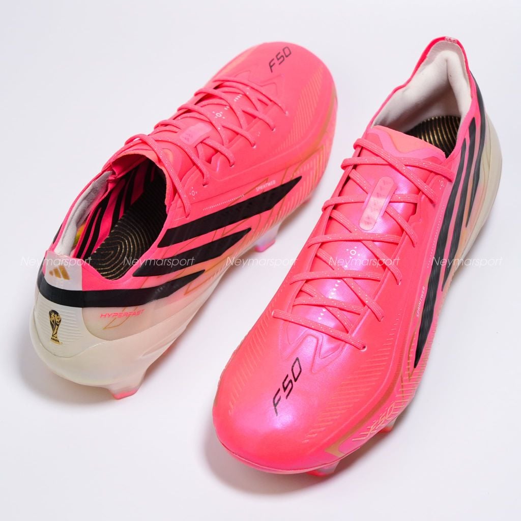 Giày đá bóng cỏ tự nhiên Adidas F50 Hyperfast Elite FG Road to Glory - Solar Turbo/Core Black/Gold Metallic JR5386
