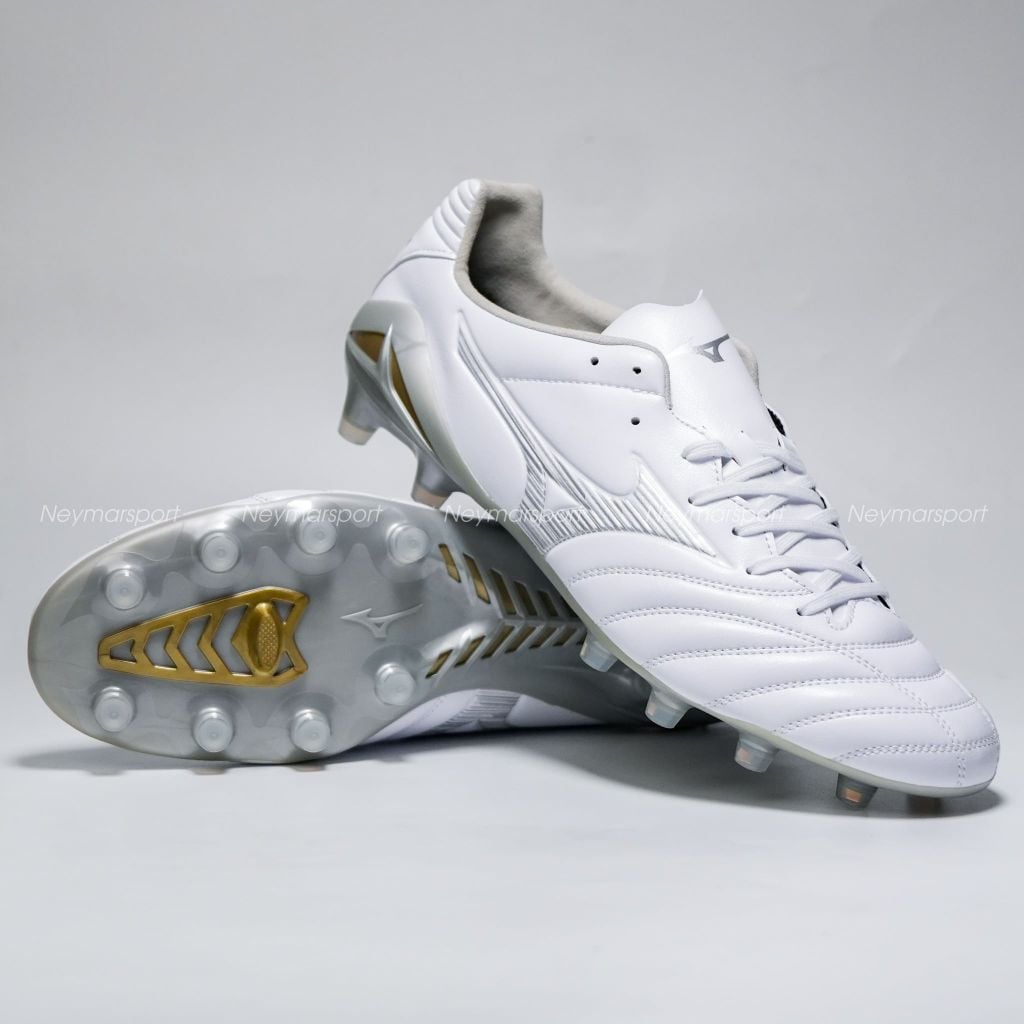 Giày đá bóng cỏ tự nhiên Mizuno Monarcida Neo III PRO FG - White/Silver P1GA262204