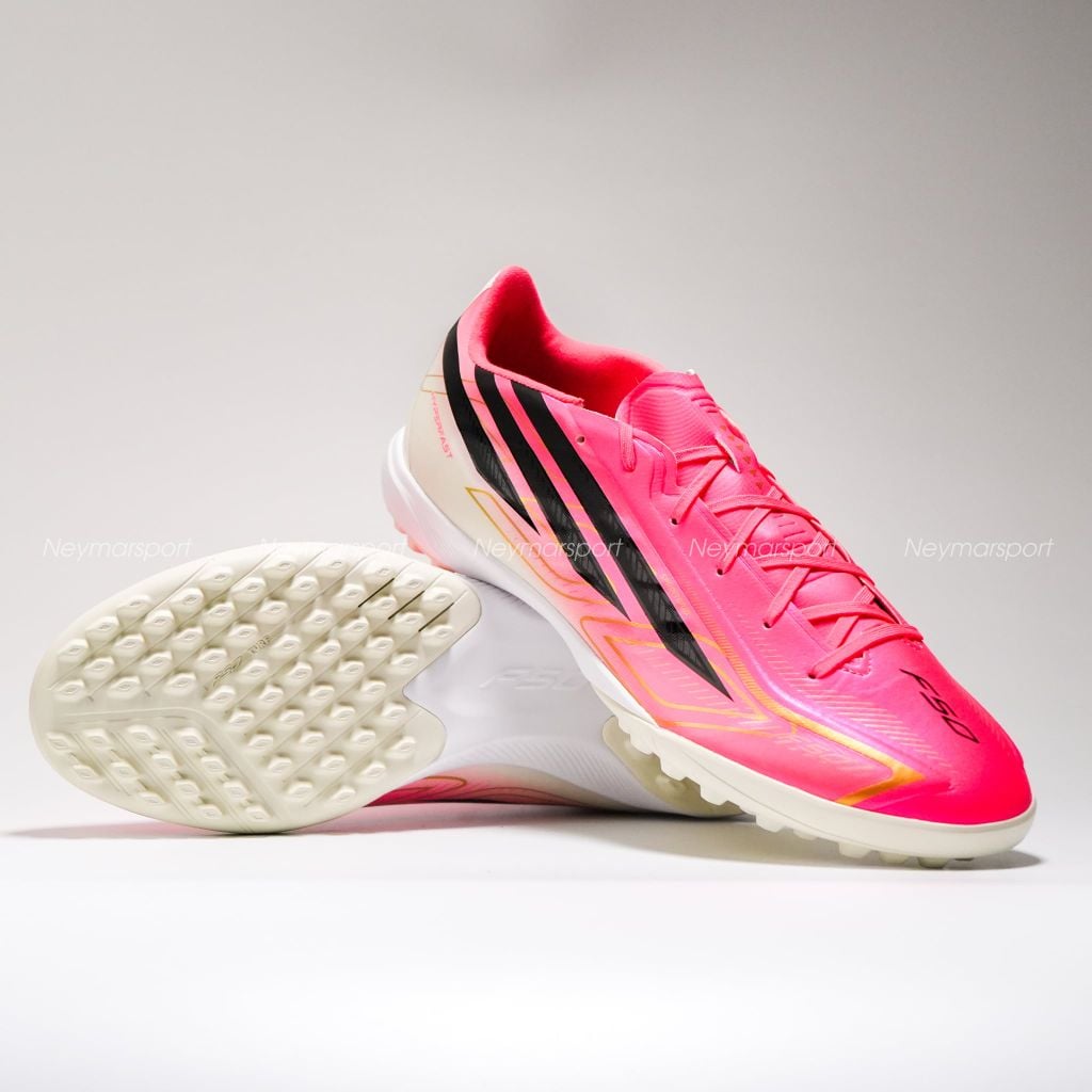 Giày đá bóng cỏ nhân tạo adidas F50 Hyperfast League TF Road to Glory - Solar Turbo/Core Black/Gold Metallic IH4582