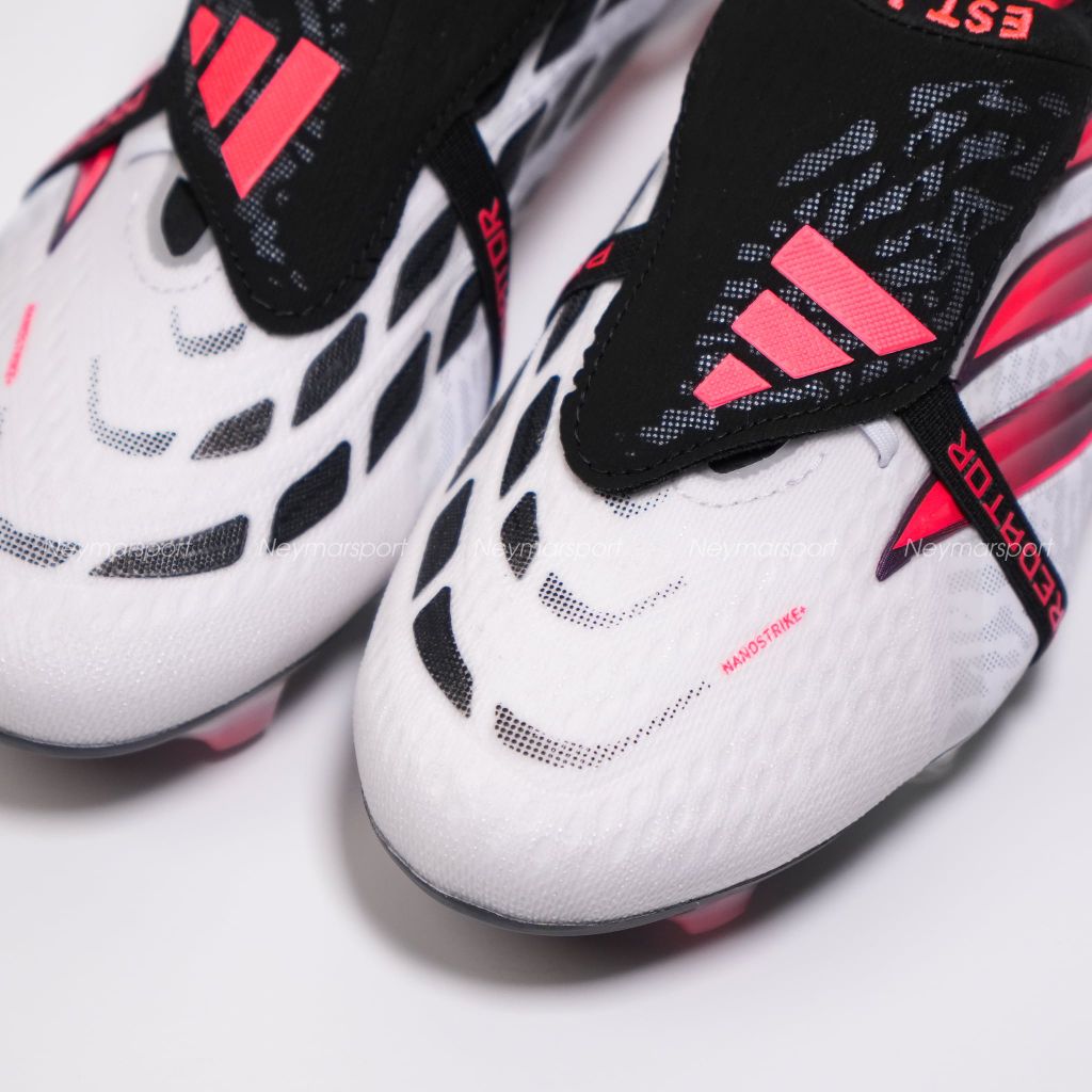 Giày đá bóng cỏ tự nhiên adidas Predator Elite Fold-over Tongue FG Chaos or Control - Footwear White/Solar Turbo/Core Black JP6248