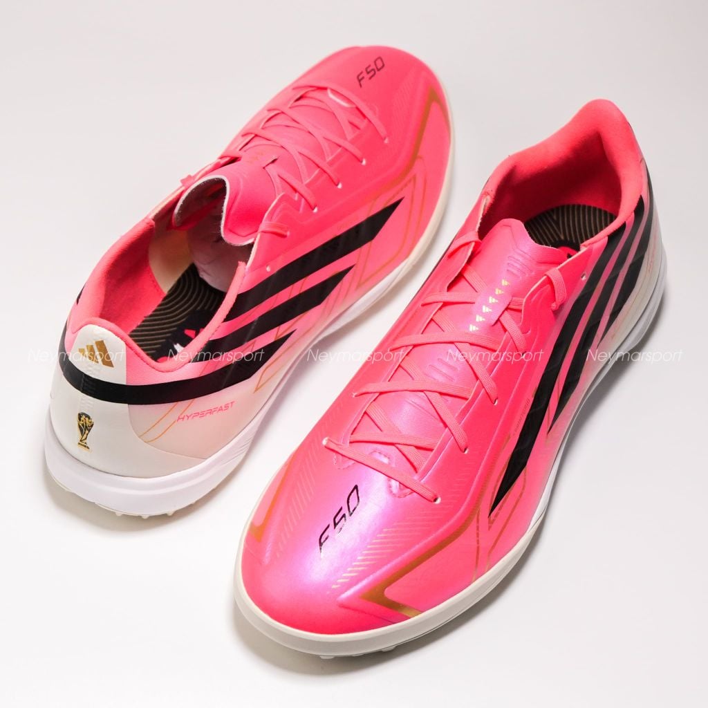 Giày đá bóng cỏ nhân tạo adidas F50 Hyperfast League TF Road to Glory - Solar Turbo/Core Black/Gold Metallic IH4582