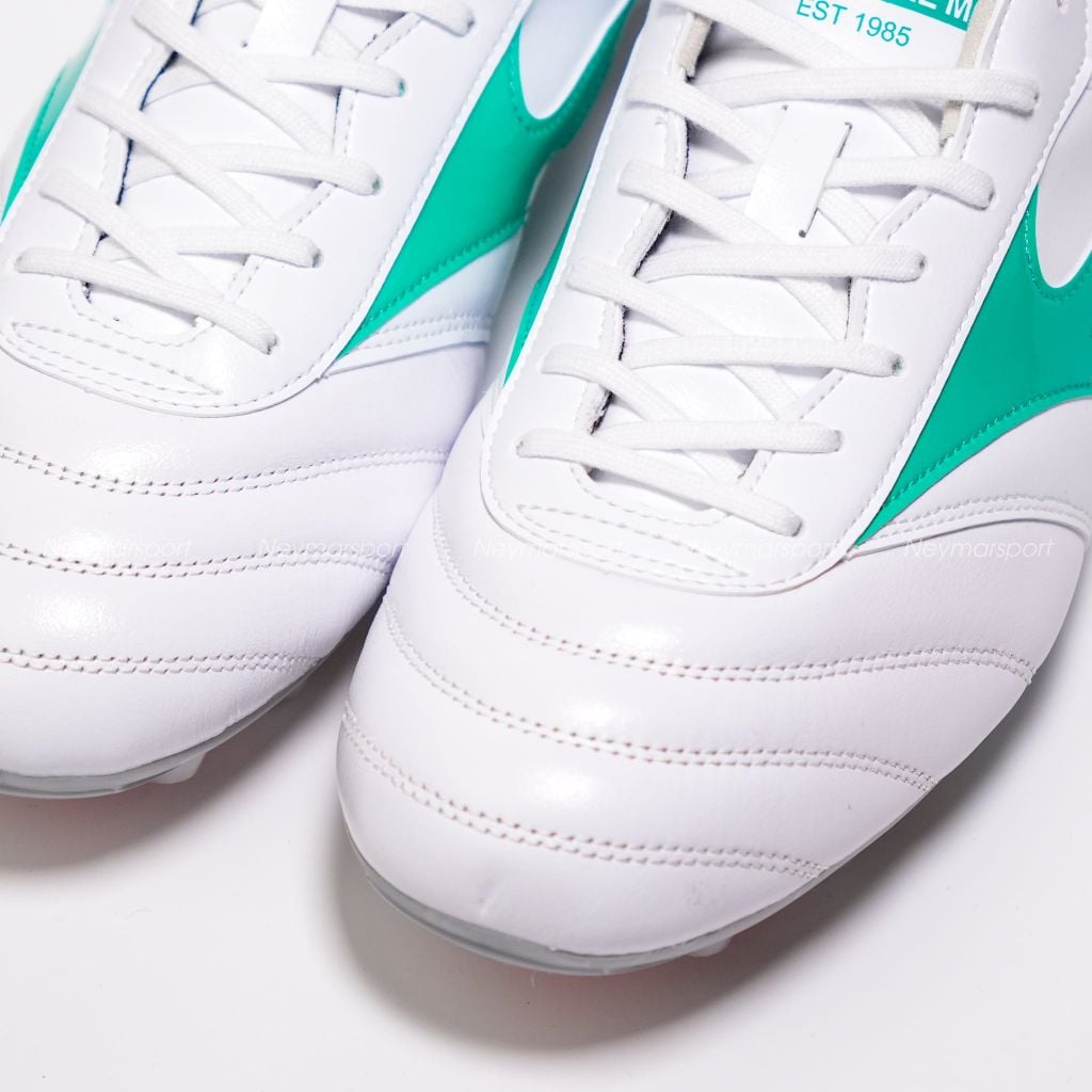 Giày đá bóng cỏ tự nhiên Mizuno Morelia II Pro FG Prism White - White/Arcadia P1GA260635