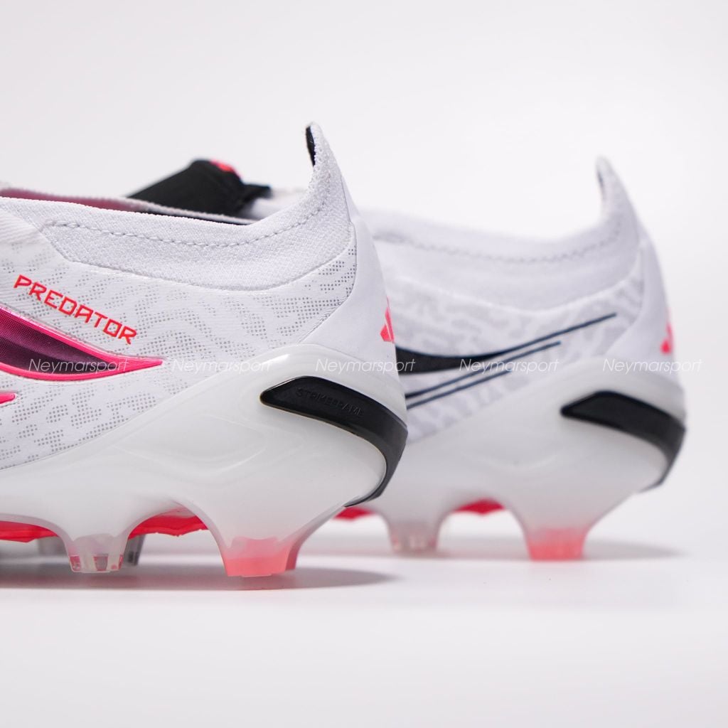 Giày đá bóng cỏ tự nhiên adidas Predator Elite Fold-over Tongue FG Chaos or Control - Footwear White/Solar Turbo/Core Black JP6248