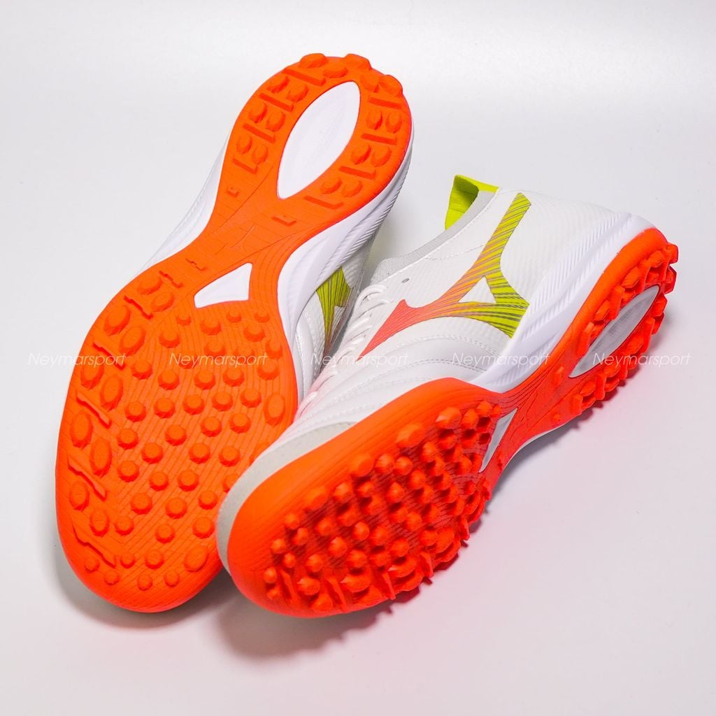 Giày đá bóng cỏ nhân tạo Mizuno Morelia Sala Beta Japan TF Prism White - White/Evening Primrose/Lava Orange Q1GB269054