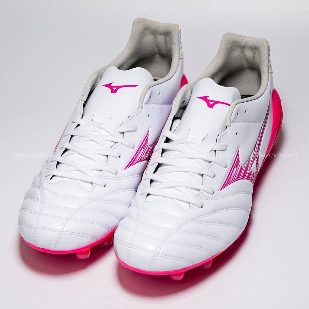 Giày đá bóng cỏ tự nhiên Mizuno Monarcida Neo III Pro FG Blazing Flair - White/Fuchsia Purple P1GA262264