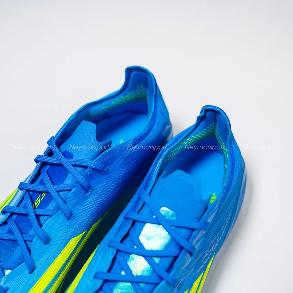 Giày đá bóng cỏ tự nhiên Adidas F50 Elite FG Ice Cold Precision - Lucid Ray Blue/Solar Yellow JR6450