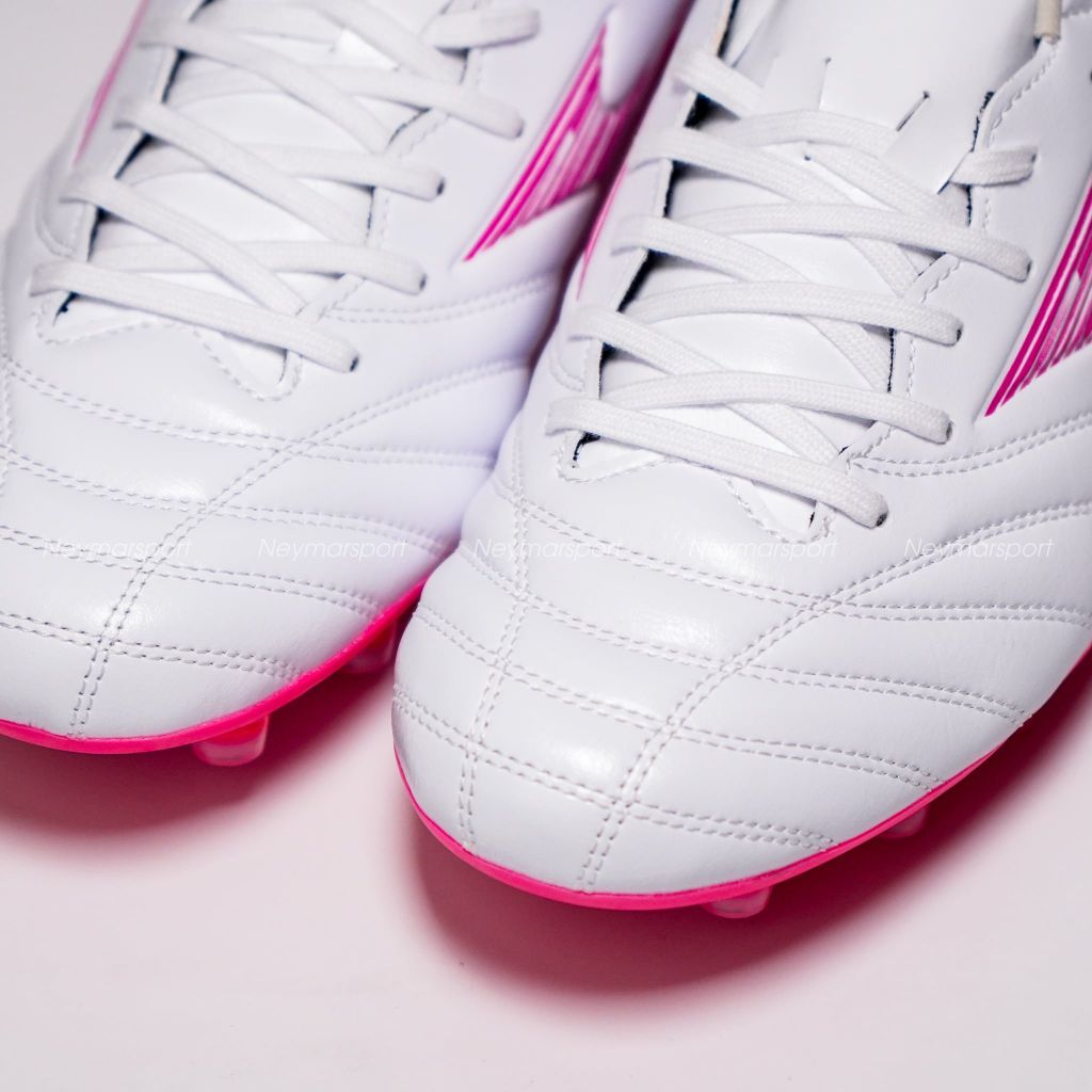 Giày đá bóng cỏ tự nhiên Mizuno Monarcida Neo III Pro FG Blazing Flair - White/Fuchsia Purple P1GA262264