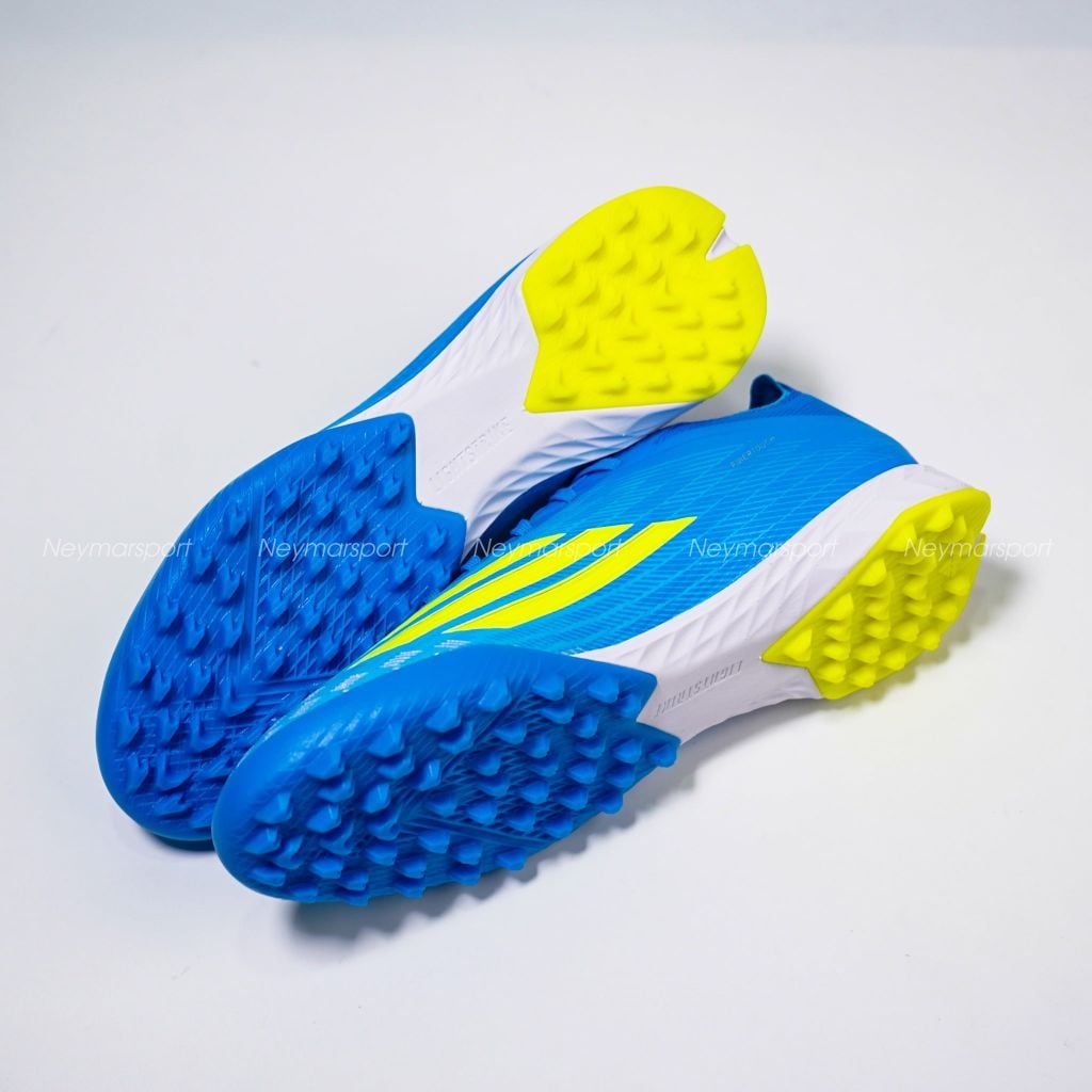 Giày đá bóng cỏ nhân tạo Adidas F50 Pro TF Ice Cold Precision - Lucid Ray Blue/Solar Yellow JR8942