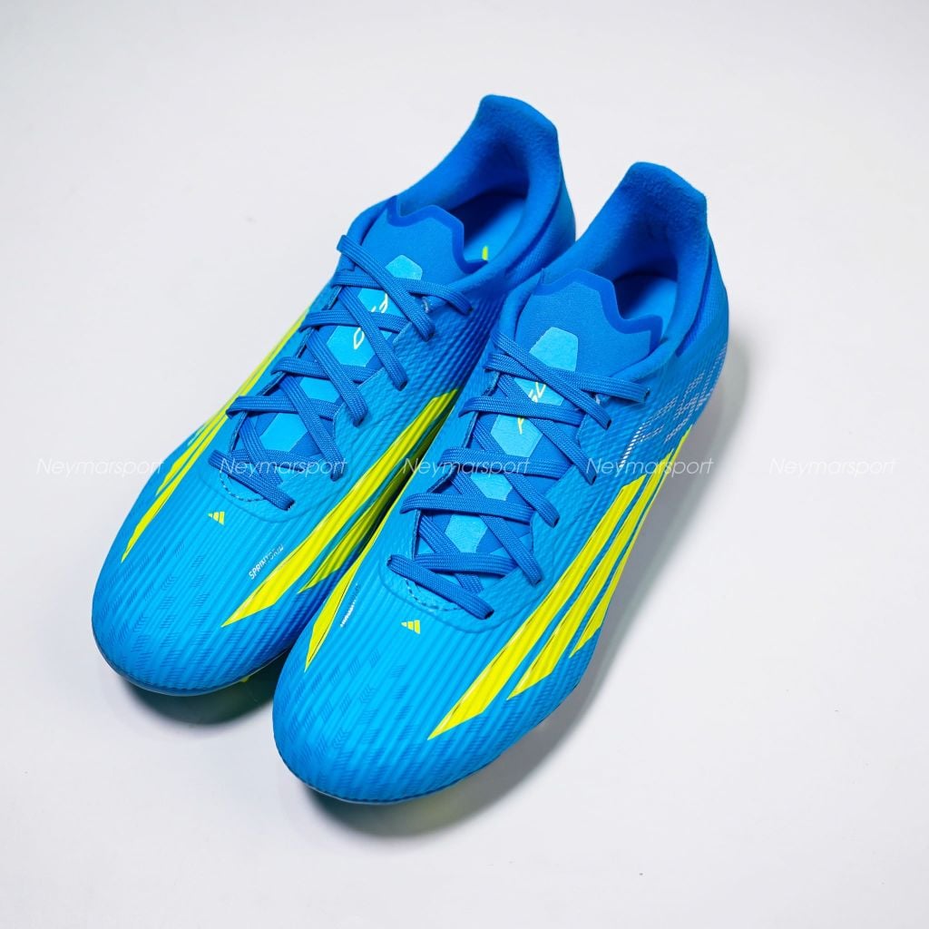 Giày đá bóng cỏ tự nhiên Adidas F50 League FG Ice Cold Precision - Lucid Ray Blue/Solar Yellow JR8992