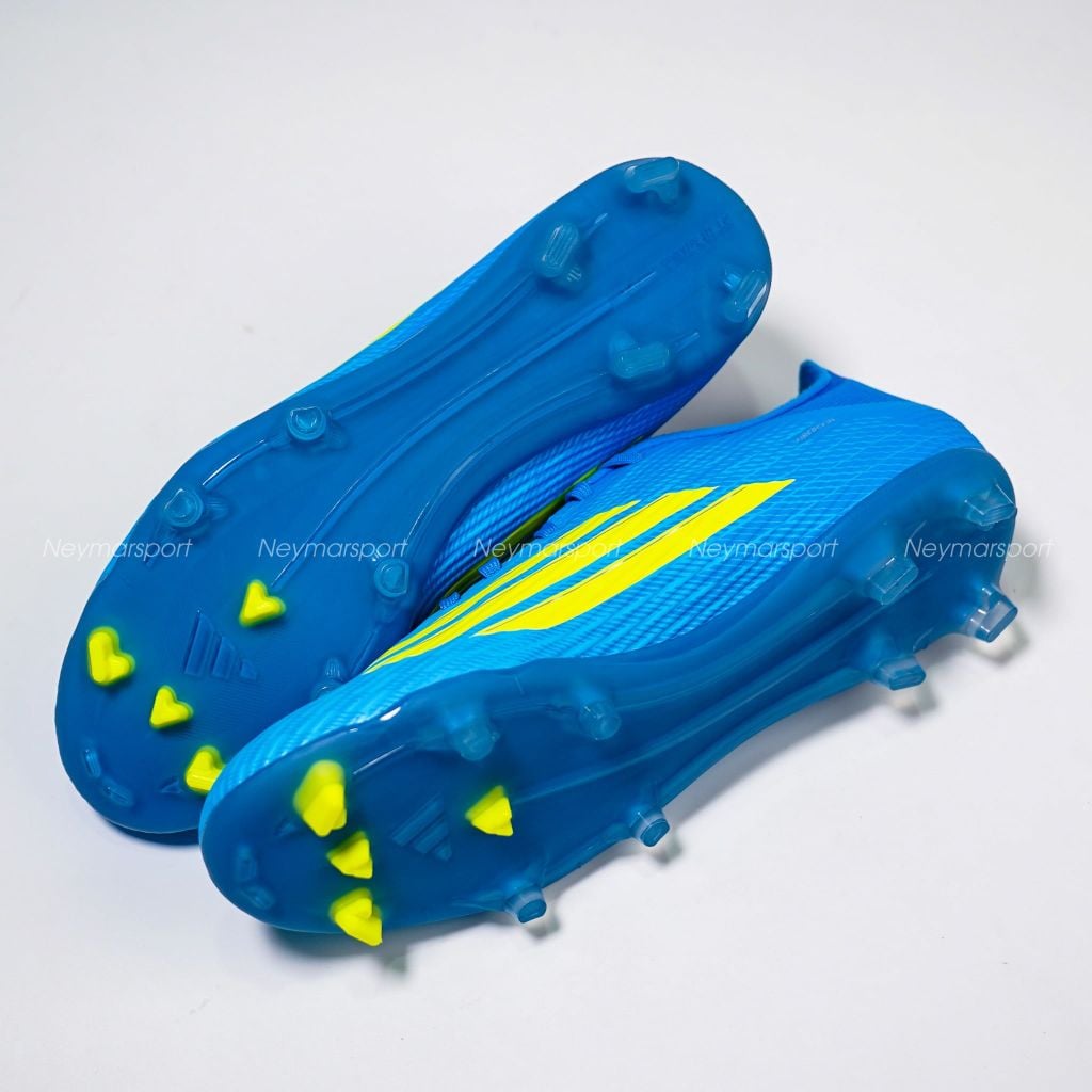 Giày đá bóng cỏ tự nhiên Adidas F50 League FG Ice Cold Precision - Lucid Ray Blue/Solar Yellow JR8992