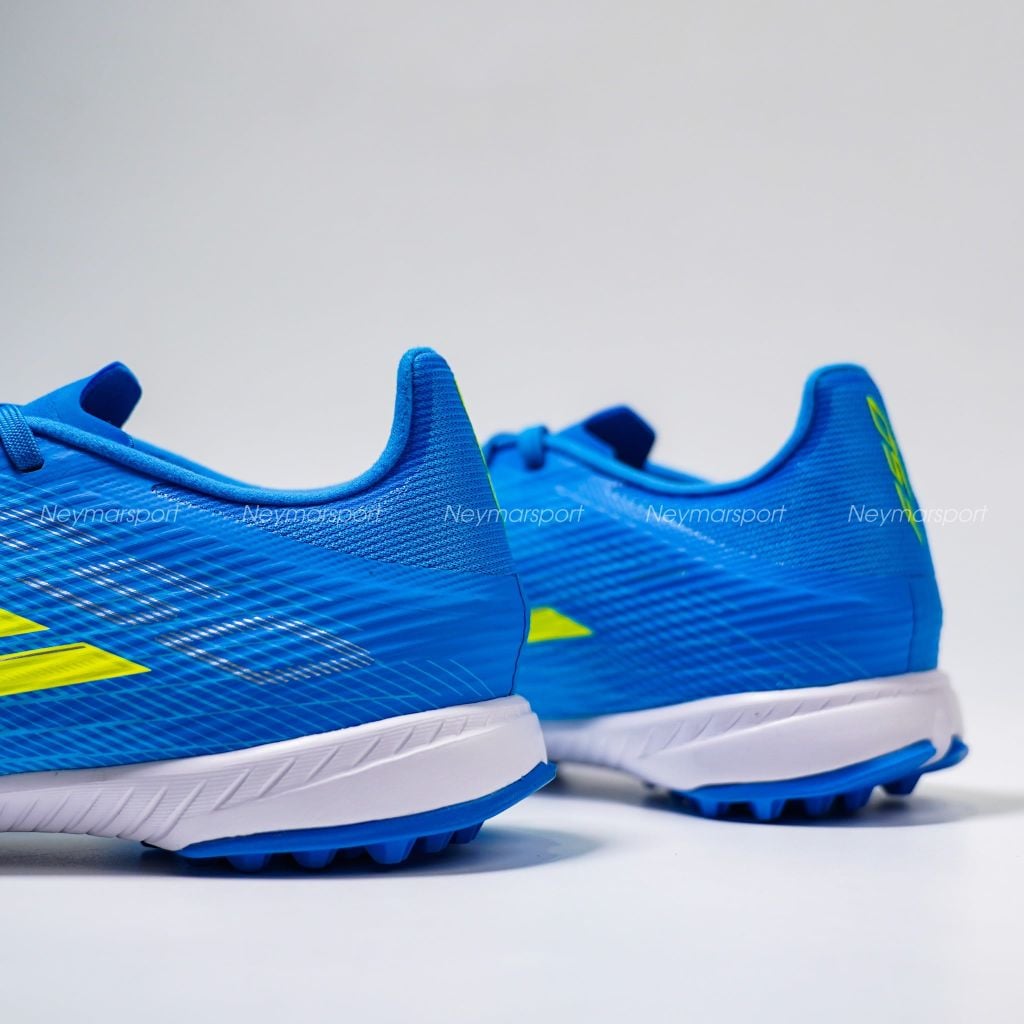 Giày đá bóng cỏ nhân tạo Adidas F50 League TF Ice Cold Precision - Lucid Ray Blue/Solar Yellow JR8975