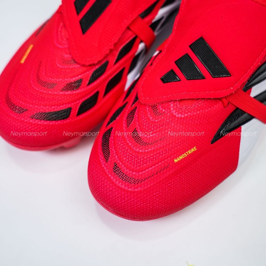Giày đá bóng cỏ tự nhiên adidas Predator League Fold-over Tongue FG Born For Goals - Lucid Red/Core Black/Footwear White JS0422