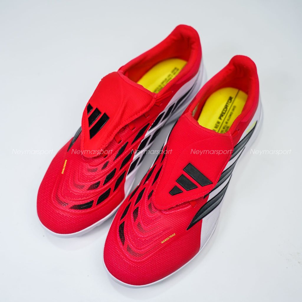 Giày đá bóng cỏ nhân tạo adidas Predator League Fold-over Tongue TF Born For Goals - Lucid Red/Core Black/Footwear White JR7873