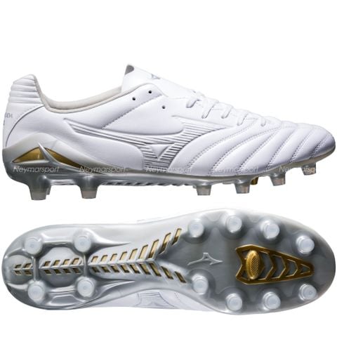 Giày đá bóng cỏ tự nhiên Mizuno Monarcida Neo III PRO FG - White/Silver P1GA262204
