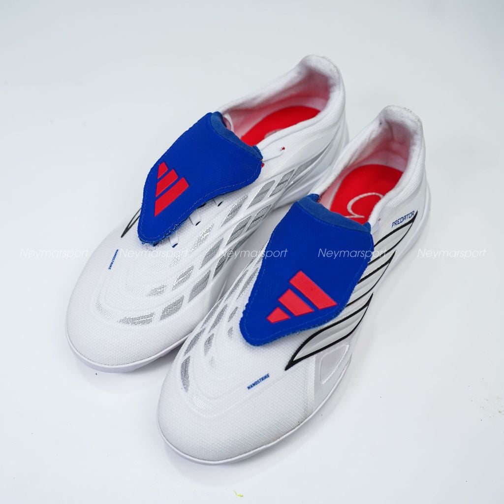 Giày đá bóng cỏ nhân tạo adidas Predator League Fold-over Tongue TF Jude Bellingham - White/Sliver JS4853