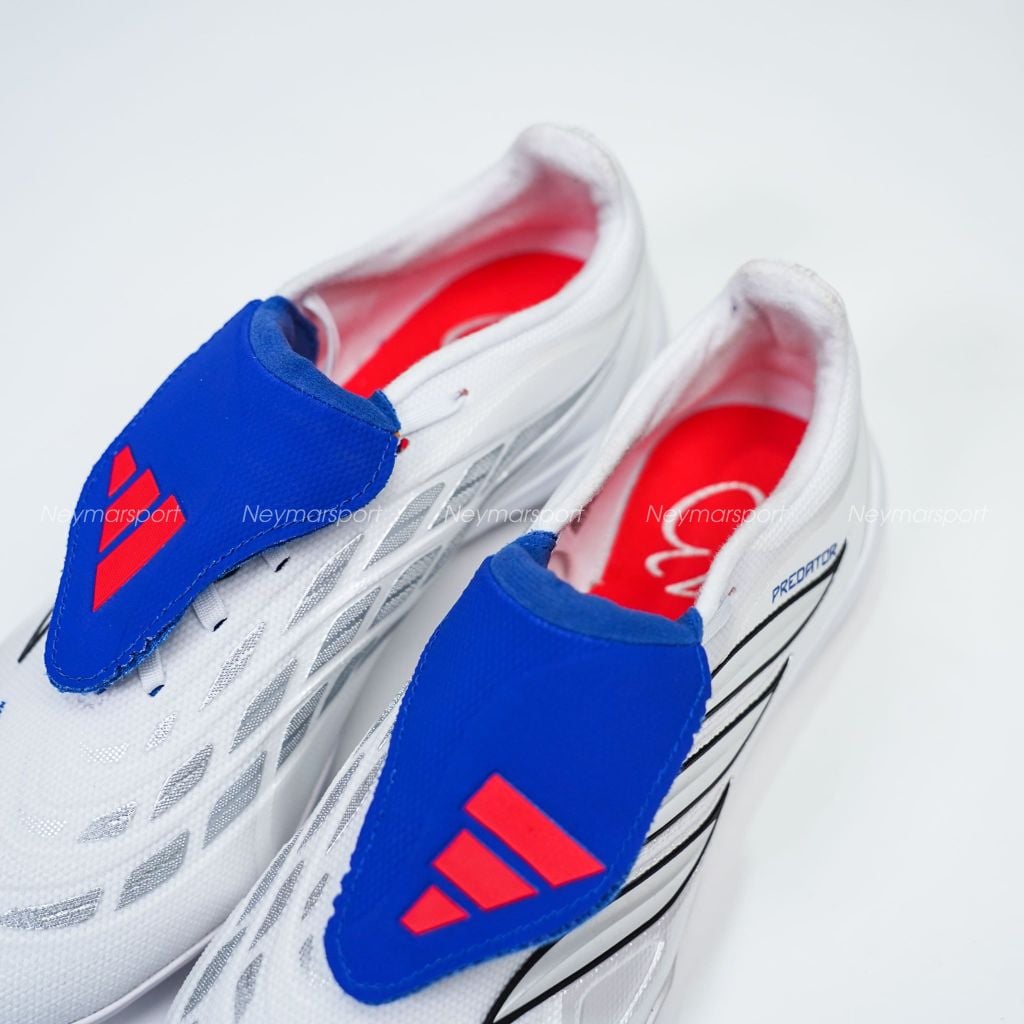 Giày đá bóng cỏ nhân tạo adidas Predator League Fold-over Tongue TF Jude Bellingham - White/Sliver JS4853