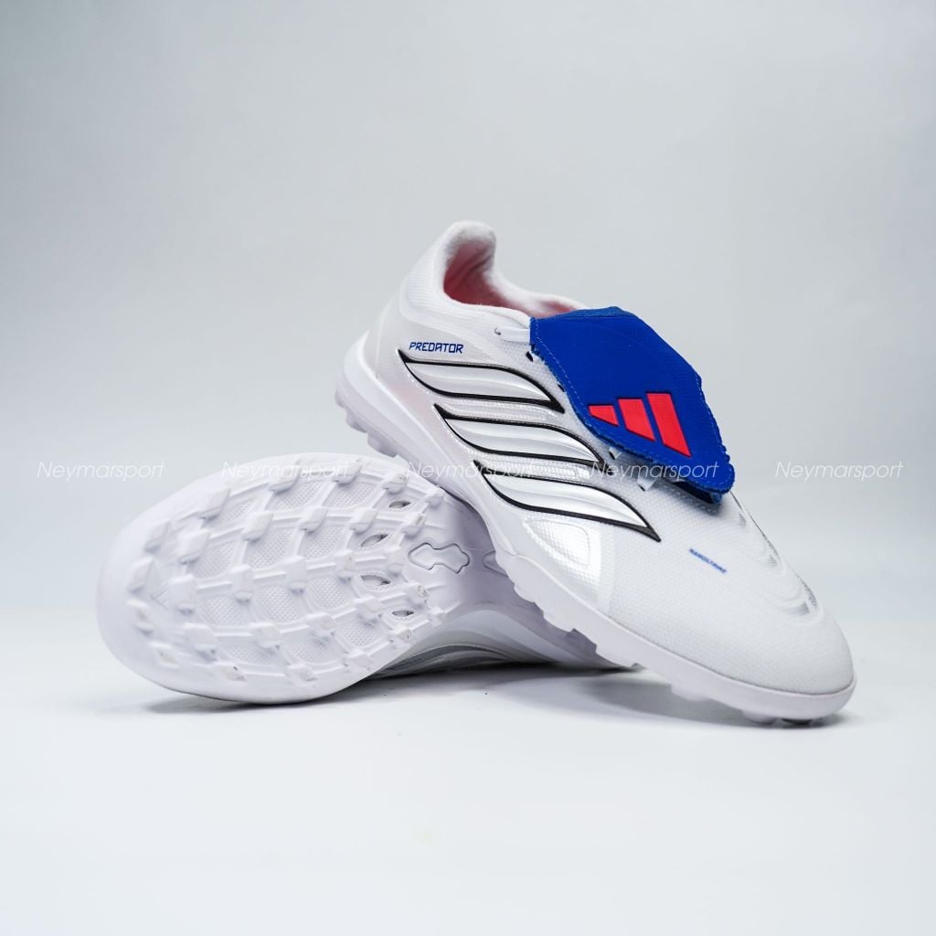 Giày đá bóng cỏ nhân tạo adidas Predator League Fold-over Tongue TF Jude Bellingham - White/Sliver JS4853