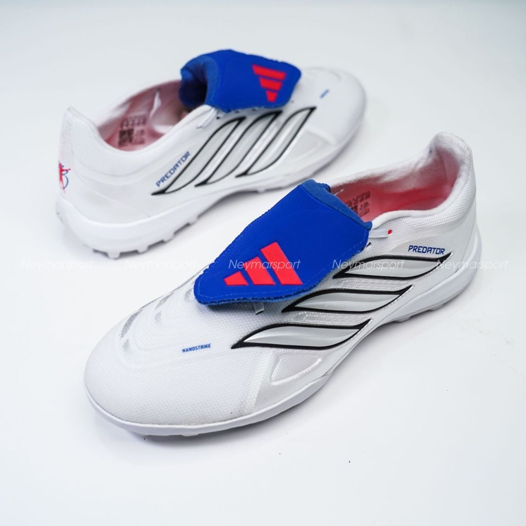 Giày đá bóng cỏ nhân tạo adidas Predator League Fold-over Tongue TF Jude Bellingham - White/Sliver JS4853