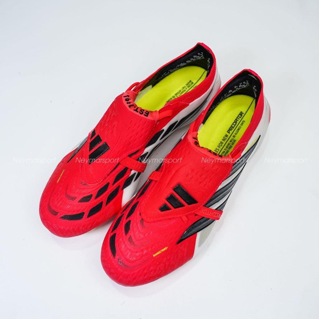 Giày đá bóng cỏ tự nhiên adidas Predator Elite Fold-over Tongue FG Born For Goals - Lucid Red/Core Black/Footwear White JS0380