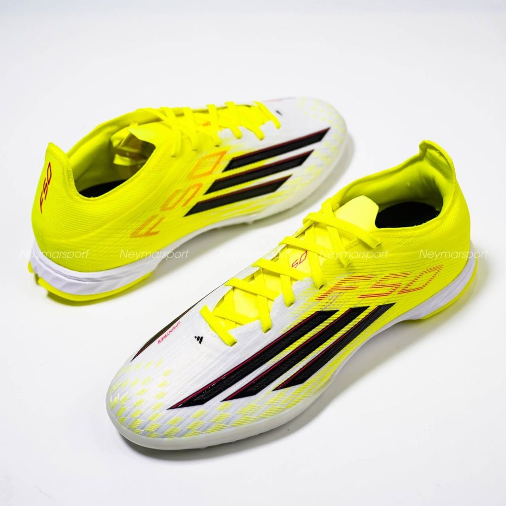 Giày đá bóng cỏ nhân tạo adidas F50 Pro TF Born For Goals - Solar Yellow/Core Black/Lucid Red JR8943