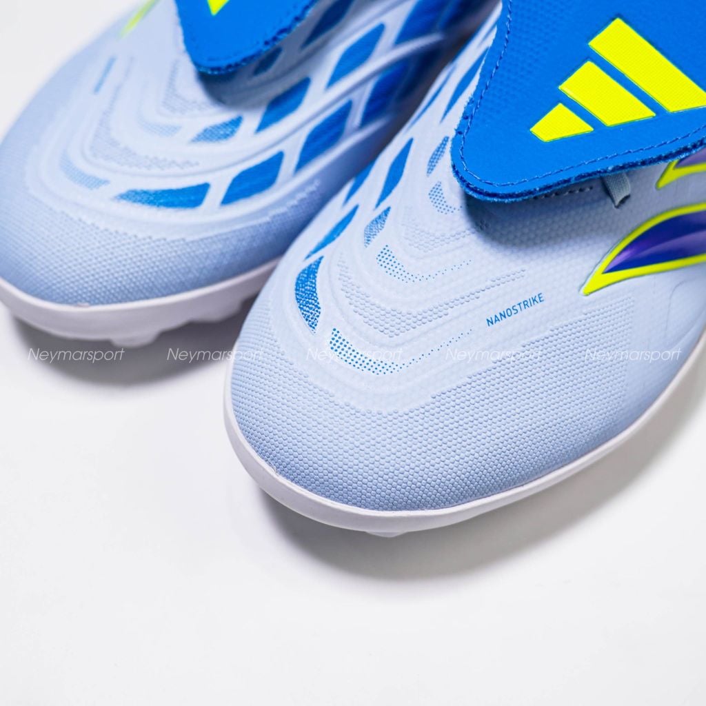 Giày đá bóng cỏ nhân tạo adidas Predator League Fold-over Tongue TF Ice Cold Precision - Crystal Sky/ Ray Blue JR7874