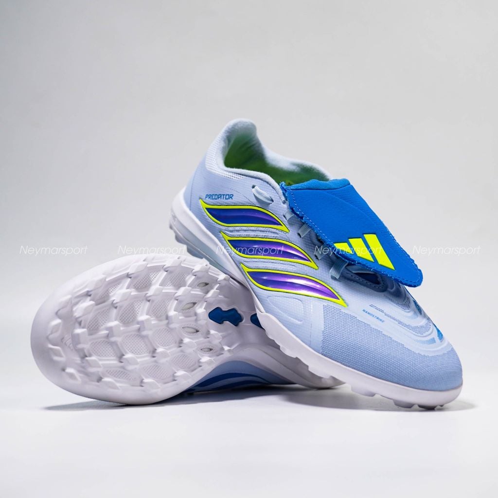 Giày đá bóng cỏ nhân tạo adidas Predator League Fold-over Tongue TF Ice Cold Precision - Crystal Sky/ Ray Blue JR7874