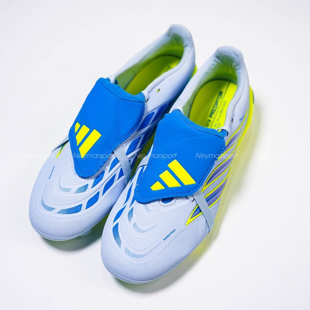 Giày đá bóng cỏ tự nhiên adidas Predator League Fold-over Tongue FG Ice Cold Precision - Crystal Sky/ Ray Blue JS0423