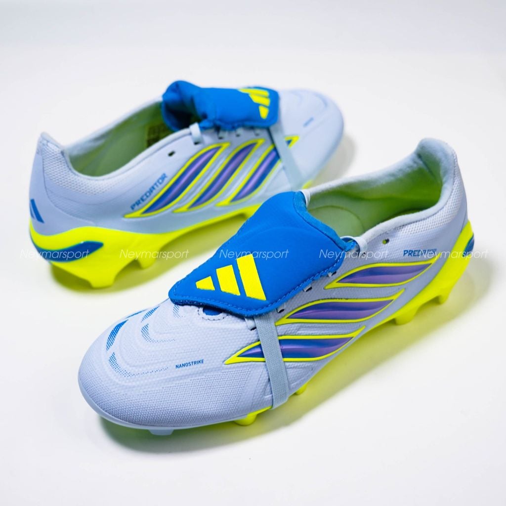 Giày đá bóng cỏ tự nhiên adidas Predator League Fold-over Tongue FG Ice Cold Precision - Crystal Sky/ Ray Blue JS0423