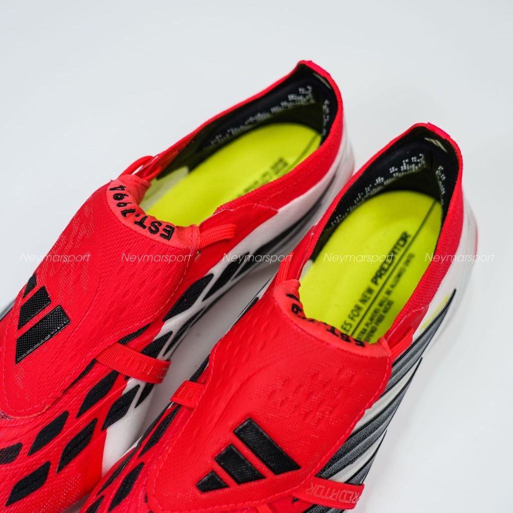 Giày đá bóng cỏ tự nhiên adidas Predator Elite Fold-over Tongue FG Born For Goals - Lucid Red/Core Black/Footwear White JS0380