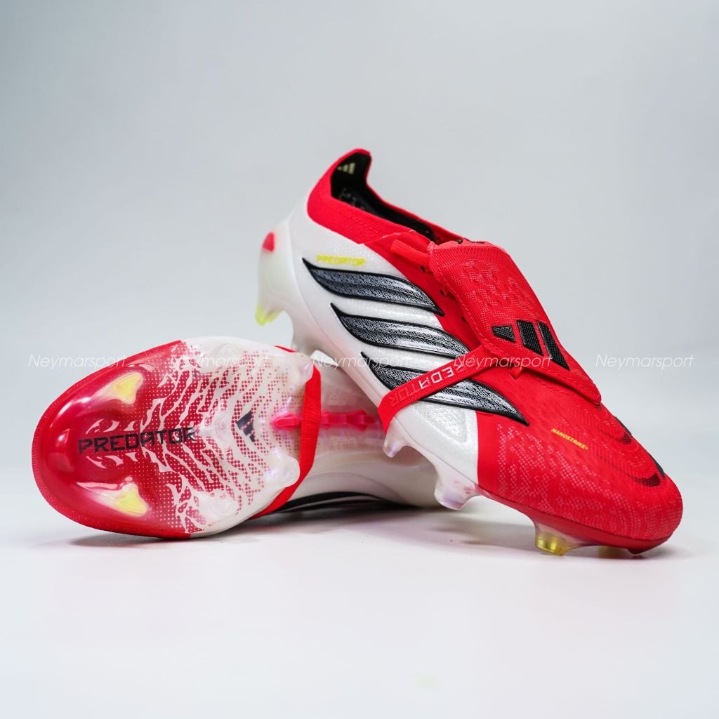 Giày đá bóng cỏ tự nhiên adidas Predator Elite Fold-over Tongue FG Born For Goals - Lucid Red/Core Black/Footwear White JS0380