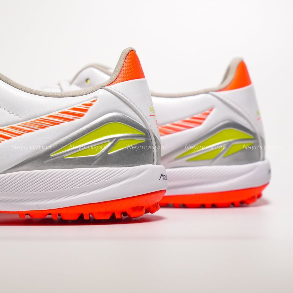 Giày đá bóng cỏ nhân tạo Mizuno Morelia Neo V Pro TF Prism White - White/Evening Primrose/Lava Orange P1GD268454
