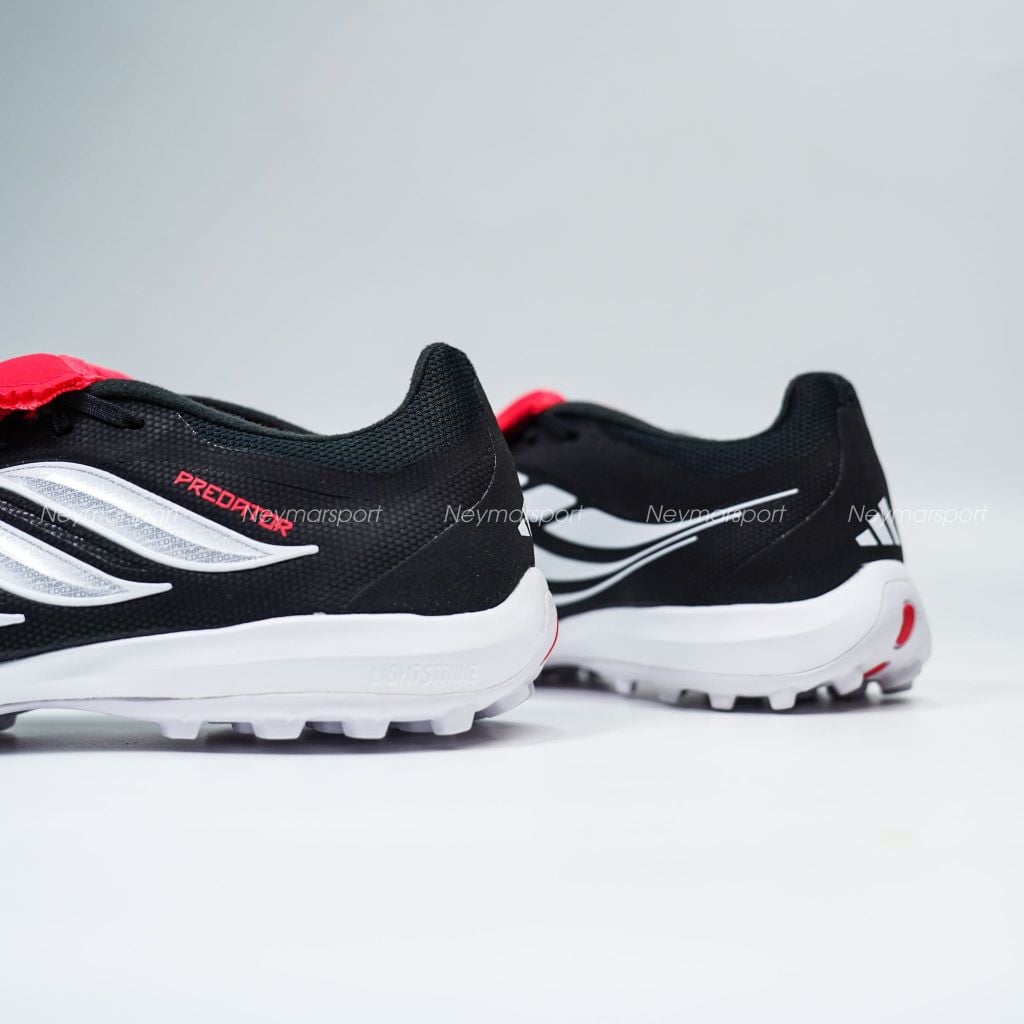 Giày đá bóng cỏ nhân tạo adidas Predator League Fold-over Tongue TF Immortal DNA - Iron Metal/Footwear White/Lucid Red JR5029