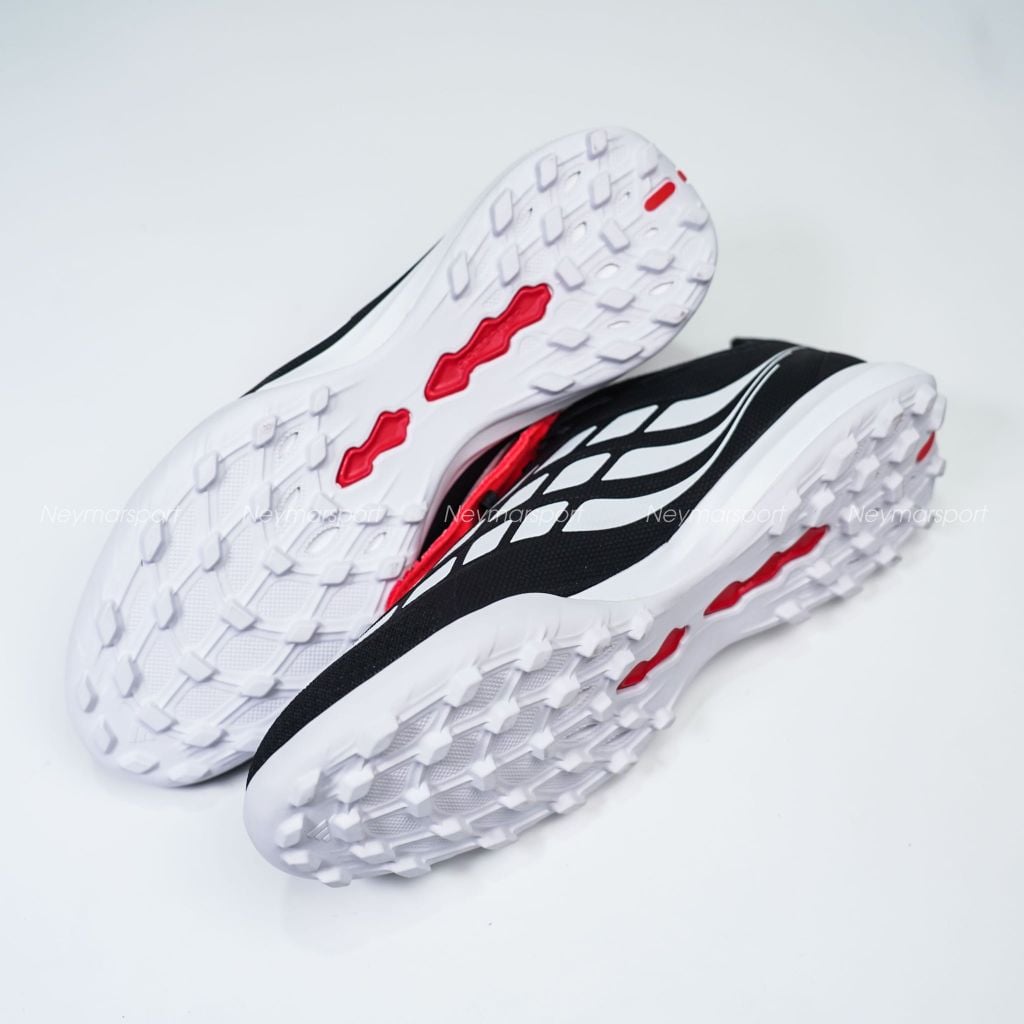 Giày đá bóng cỏ nhân tạo adidas Predator League Fold-over Tongue TF Immortal DNA - Iron Metal/Footwear White/Lucid Red JR5029