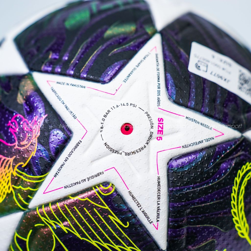 Quả bóng đá adidas Football Champions League Final 2025/26 Puskás Aréna Match Ball - Purple/White JX9077