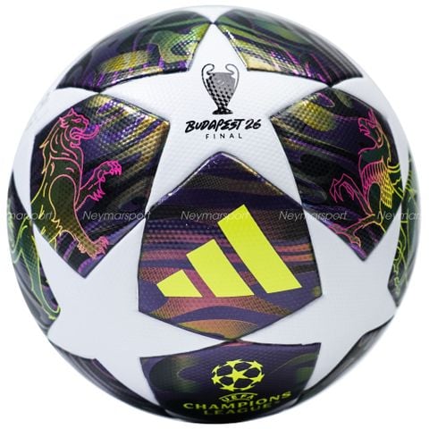 Quả bóng đá adidas Football Champions League Final 2025/26 Puskás Aréna League Box - Purple/White JX9101