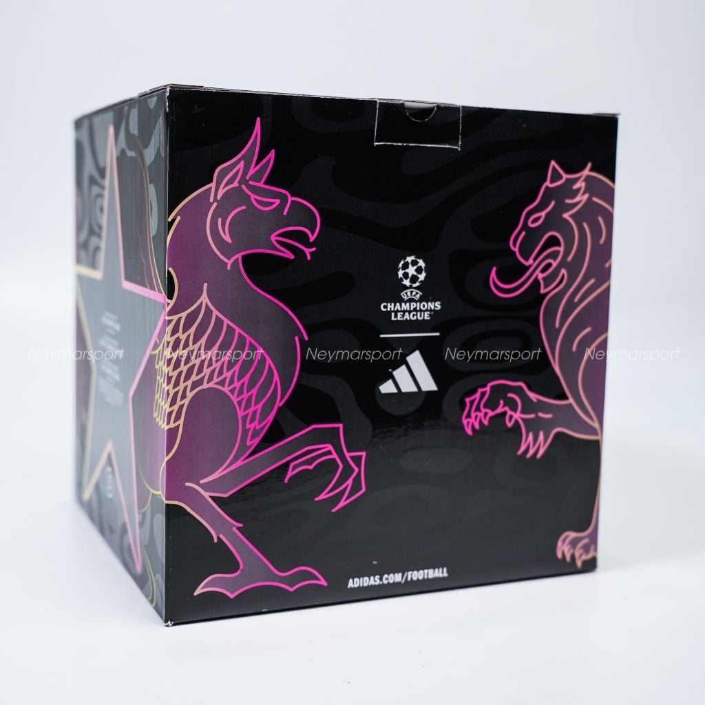 Quả bóng đá adidas Football Champions League Final 2025/26 Puskás Aréna League Box - Purple/White JX9101